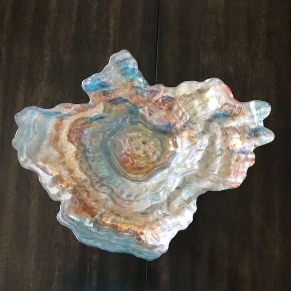 Other - Multi Colored Earthy Strata Style Decorative Bowl